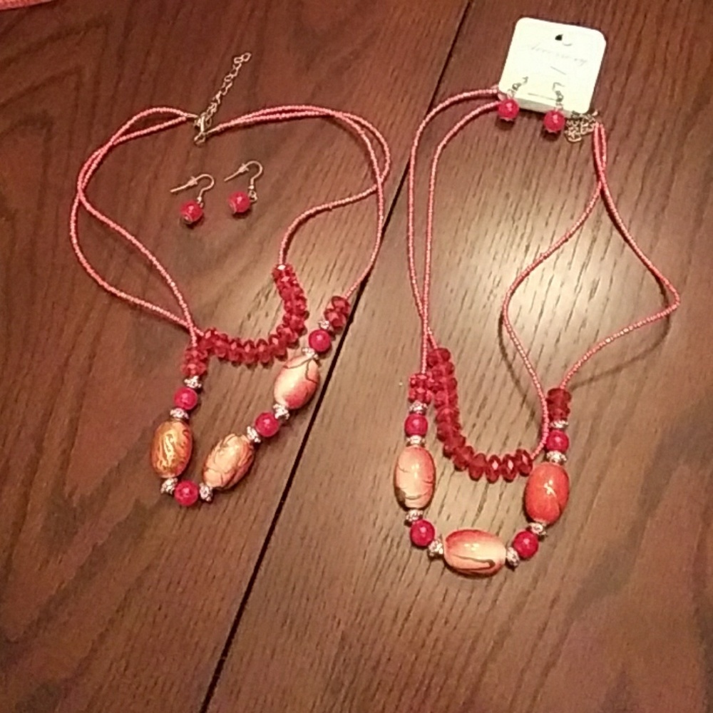 Costuim necklaces and earings